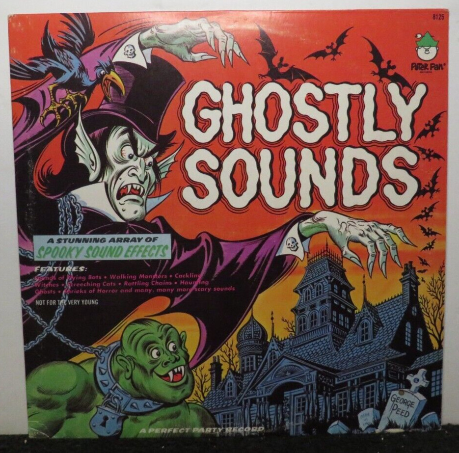 PETER PAN GHOSTLY SOUNDS HALLOWEEN (VG+) 8125 LP VINYL RECORD