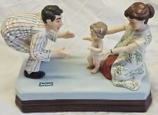 Vintage 1985 Norman Rockwell Museum Baby's First Step Wind-Up Music Box w/Seal picture