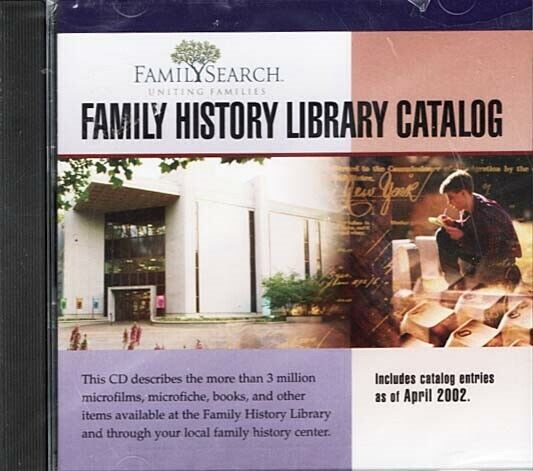 Family History Library Catalog ~ Church of Jesus Christ of LDS ~ CD ~ New