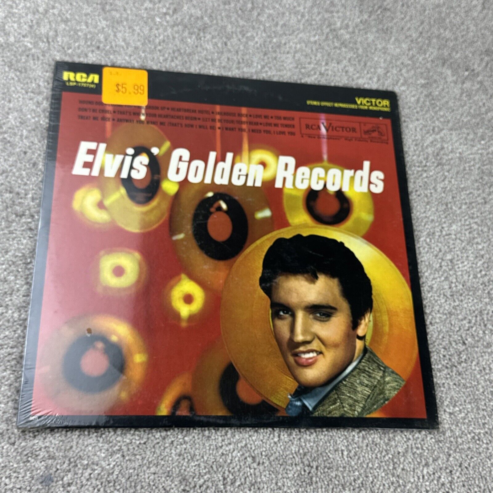 SEALED Elvis Presley ‎– Elvis\' Golden Records LSP-1707(e) Stereo US Reissue