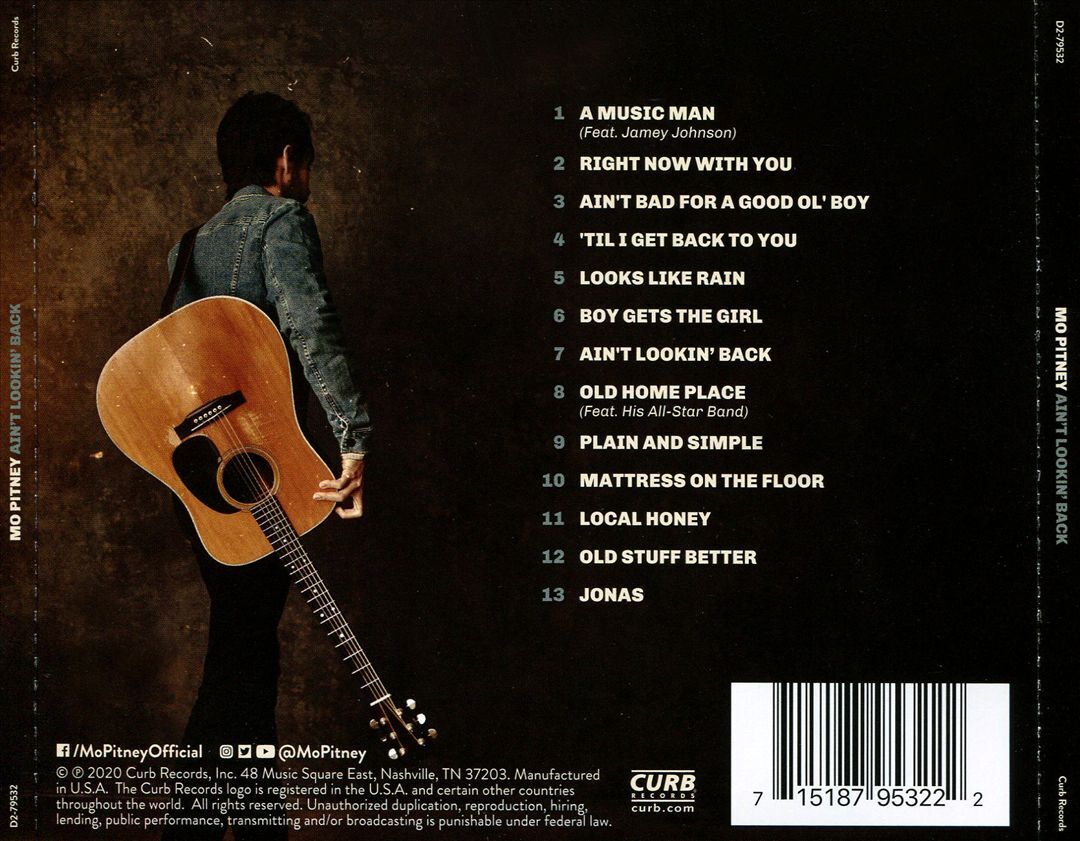 MO PITNEY - AIN\'T LOOKING BACK NEW CD
