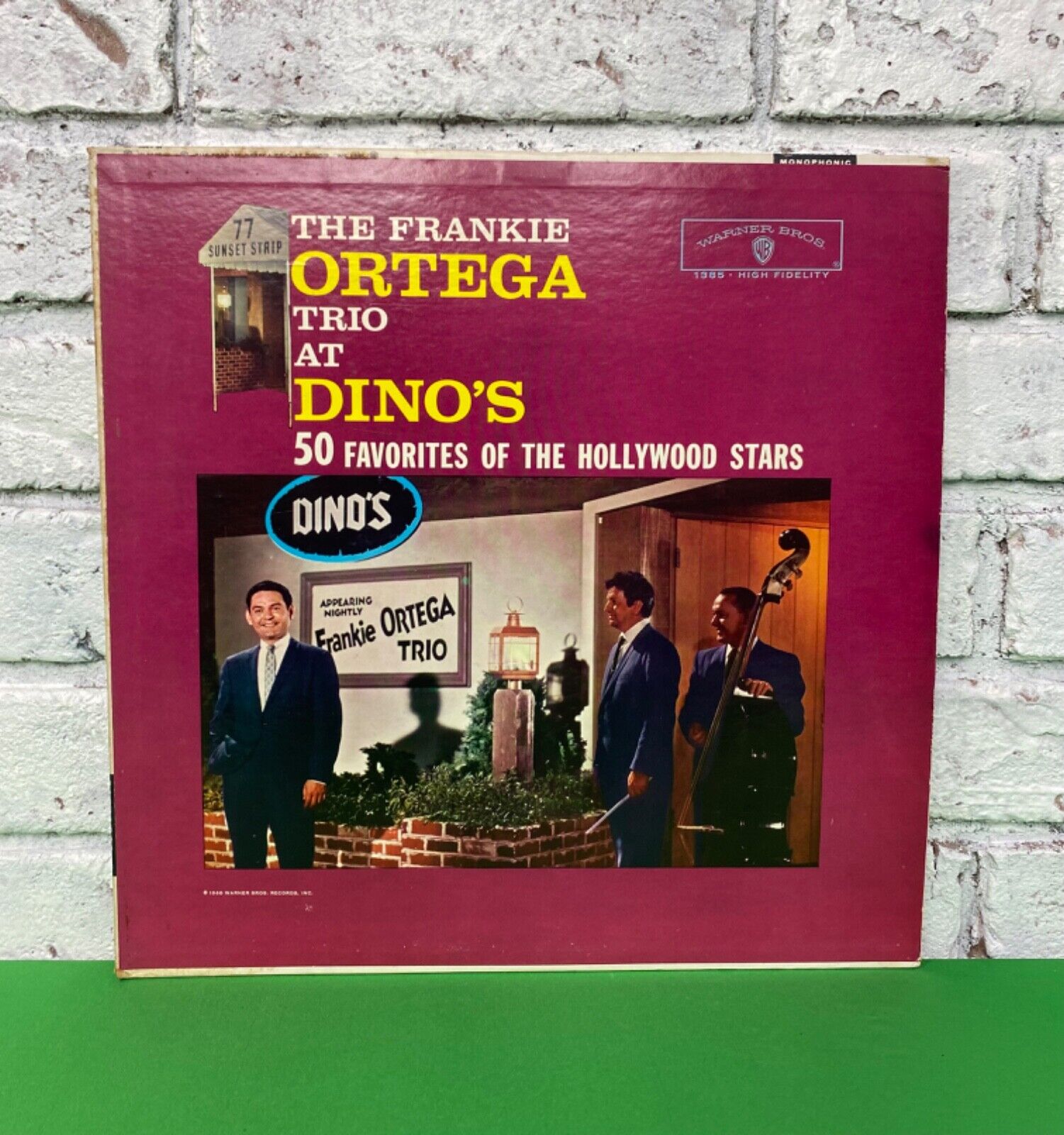 Vintage 1960 Frankie Ortega Trio At Dino's-50 Favorites Of The Hollywood Stars