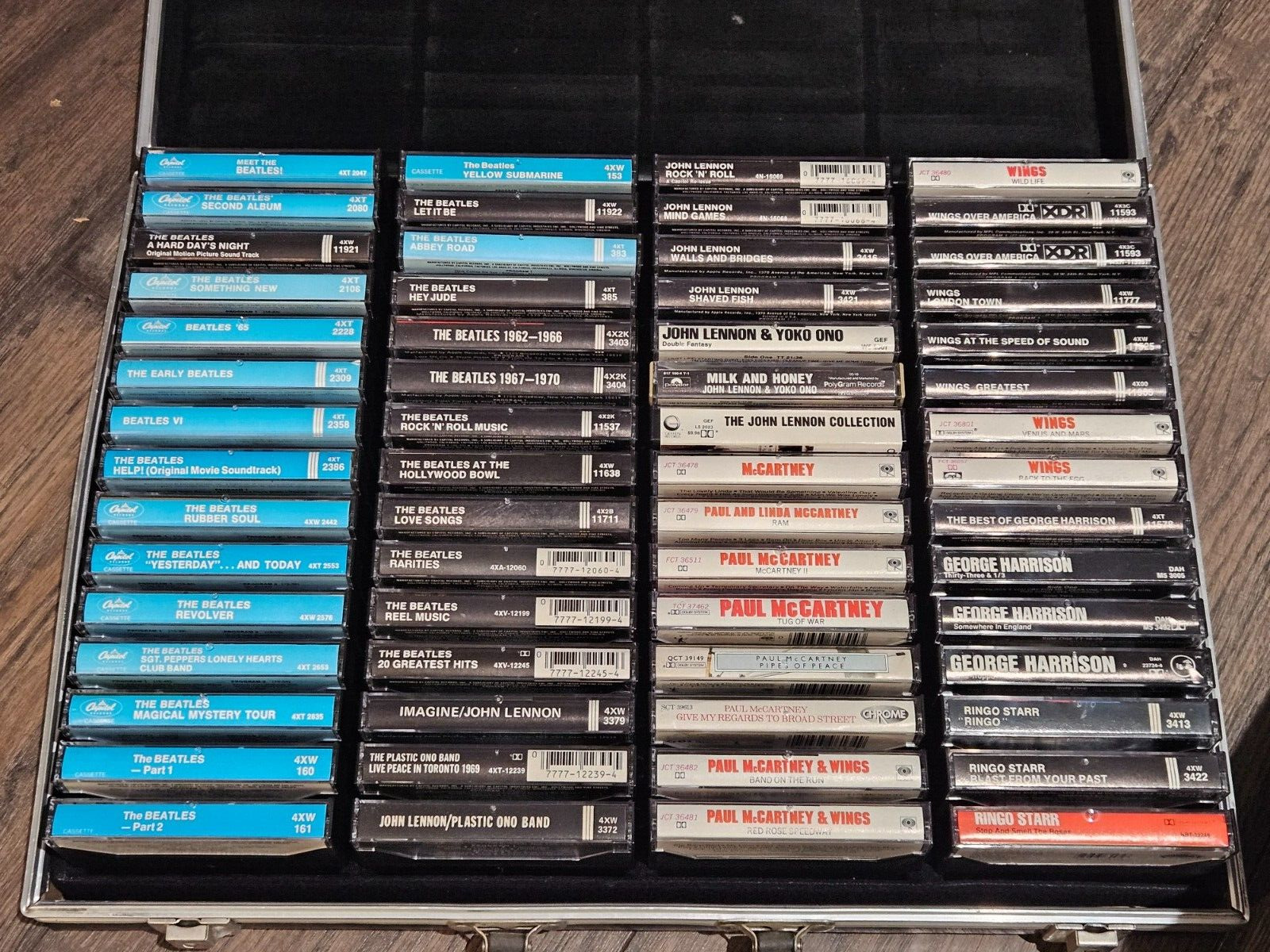 Huge Lot Of (60) Cassette Tapes ALL BEATLES