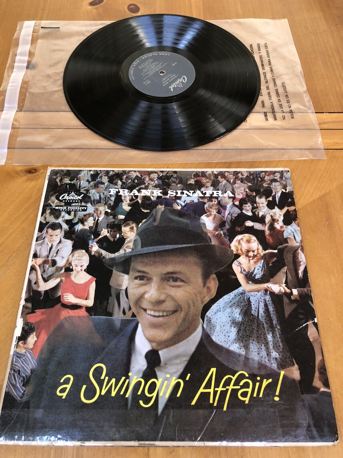 Vintage 1957 FRANK SINATRA a Swingin\' Affair Vinyl LP - Capitol - W803 Hi-Fi