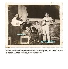 Old Photo YWCA Blue Grass Band Musical Instruments Banjo Guitar Fender Vintage picture