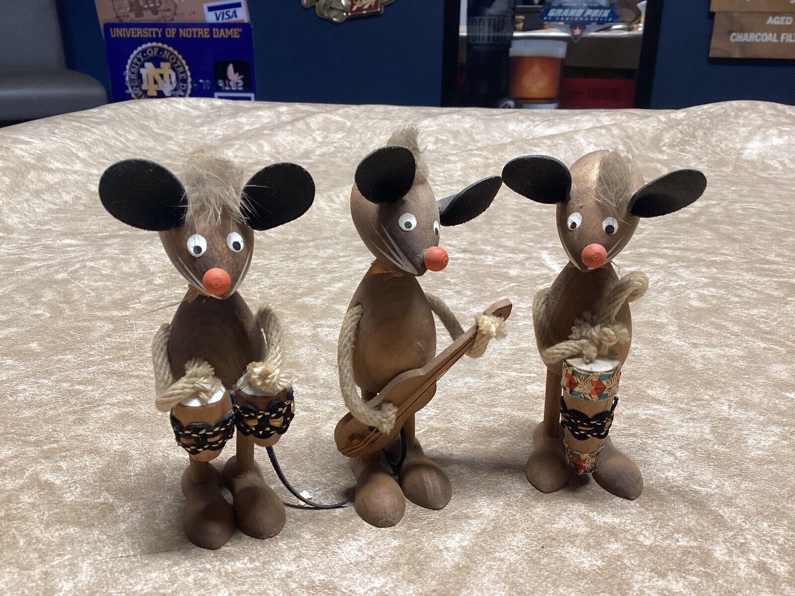 3 Wooden Mice Mouse Band Japan Guitar Drums E Knight Collection 