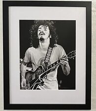 New Framed And Matted 8x10 Color Photo of Rock Guitar Legend Carlos Santana. picture