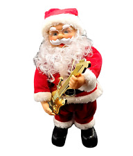 Gemmy Musical Rock & Roll Santa Claus Dancing Guitar Playing 10 Christmas Songs  picture