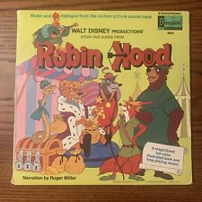 Walt Disney Robin Hood Vinyl Record LP & Illustrated Storybook Disneyland 3810 picture