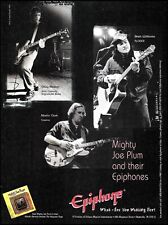 Mighty Joe Plum 1996 Epiphone Casino AJ-30CE Jack Casady Bass guitar ad print picture
