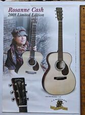 VERY RARE 2008 ROSEANNE CASH OM-28M MARTIN GUITAR DEALER POSTER READY TO FRAME  picture