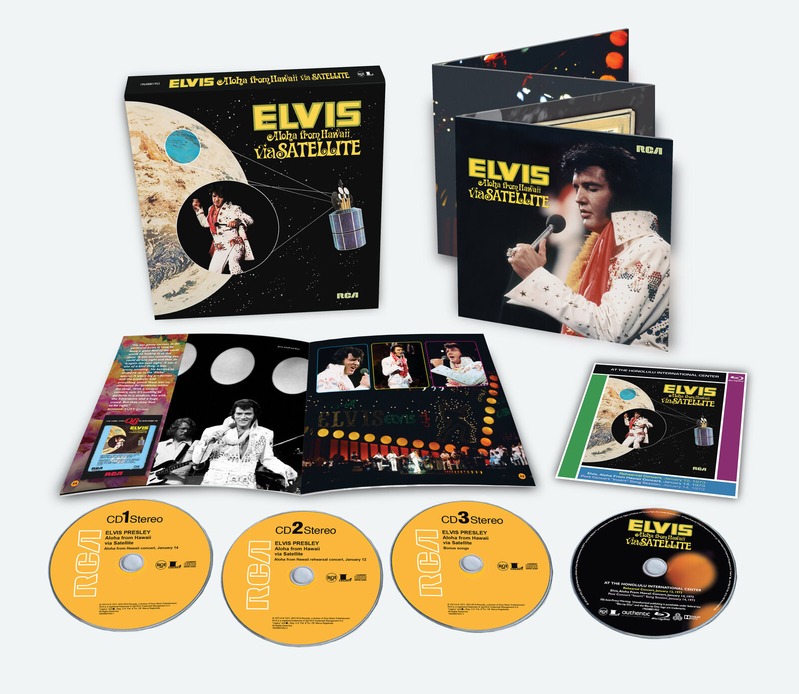 Elvis Presley Aloha from Hawaii Via Satellite (CD) Box Set with Blu-ray