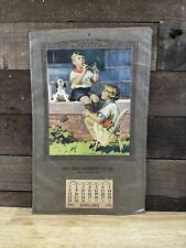 Vintage 1933 Pal-Birn Laundry Co. Calendar “Music Hath Charms” Signed  picture