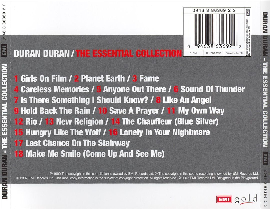 DURAN DURAN - THE ESSENTIAL COLLECTION [EMI] NEW CD