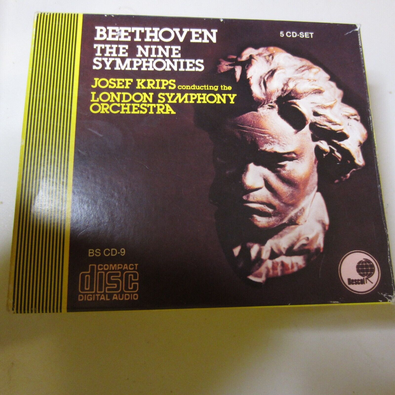 Beethoven Nine Symphonies 5 CD Box Set Josef Krips London Symphony 