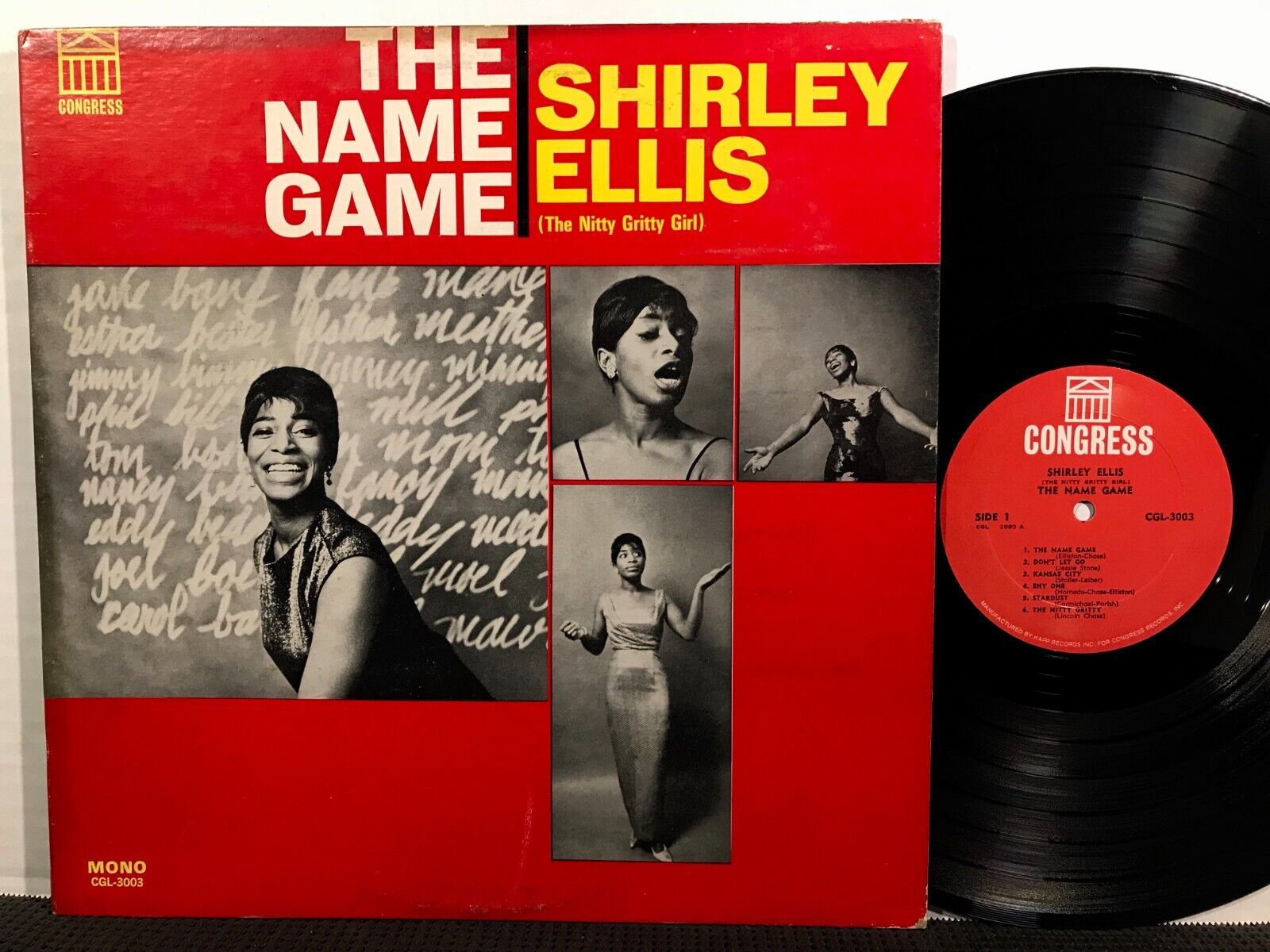 SHIRLEY ELLIS The Name Game LP CONGRESS CGL 3003 MONO 1960s Soul