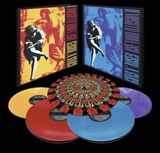 Guns N Roses ‎Use Your Illusion I & II Deluxe Yellow Red Blue Purple 4LP Box Set picture