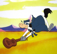 1987 EL KABONG horse guitar hat Hanna-Barbera ORIGINAL PRODUCTION DRAWING & CEL picture