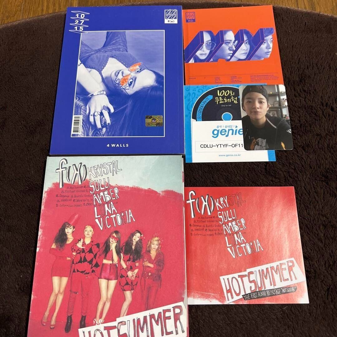 f(x) 4 Walls Random Jacket Ver Korea Press Edition & Hot summer Album CD Set