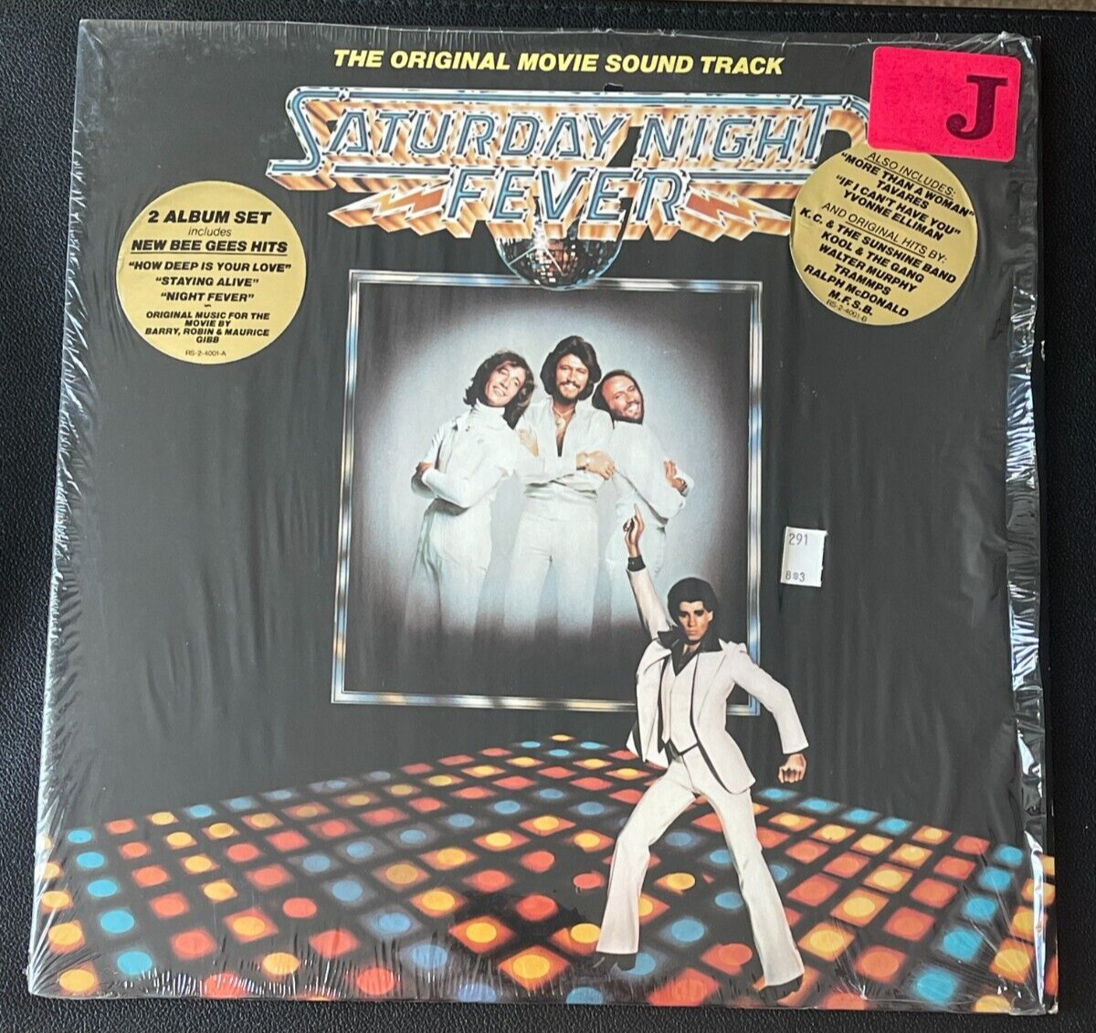 Bee Gees Saturday Night Fever IN SHRINK WITH HYPE STICKERS NEAR MINT
