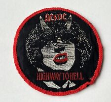 AC/DC HIGHWAY TO HELL VINTAGE SEW ON PATCH FROM THE 1980's ANGUS YOUNG VG picture