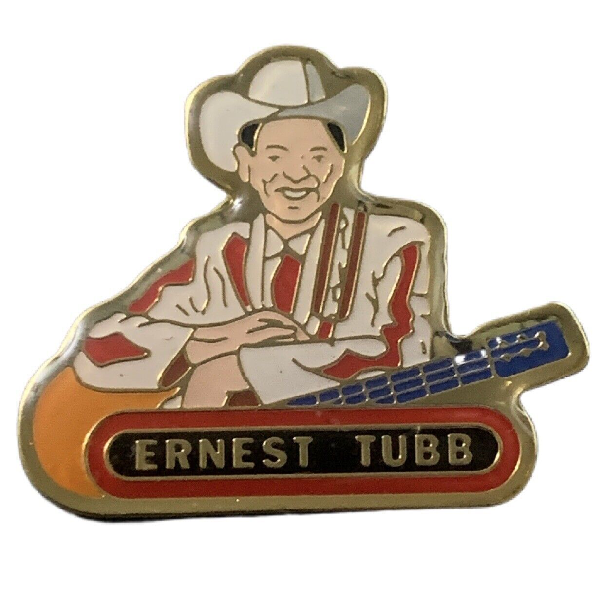 Vintage Ernest Tubb Country Music Singer Souvenir Pin