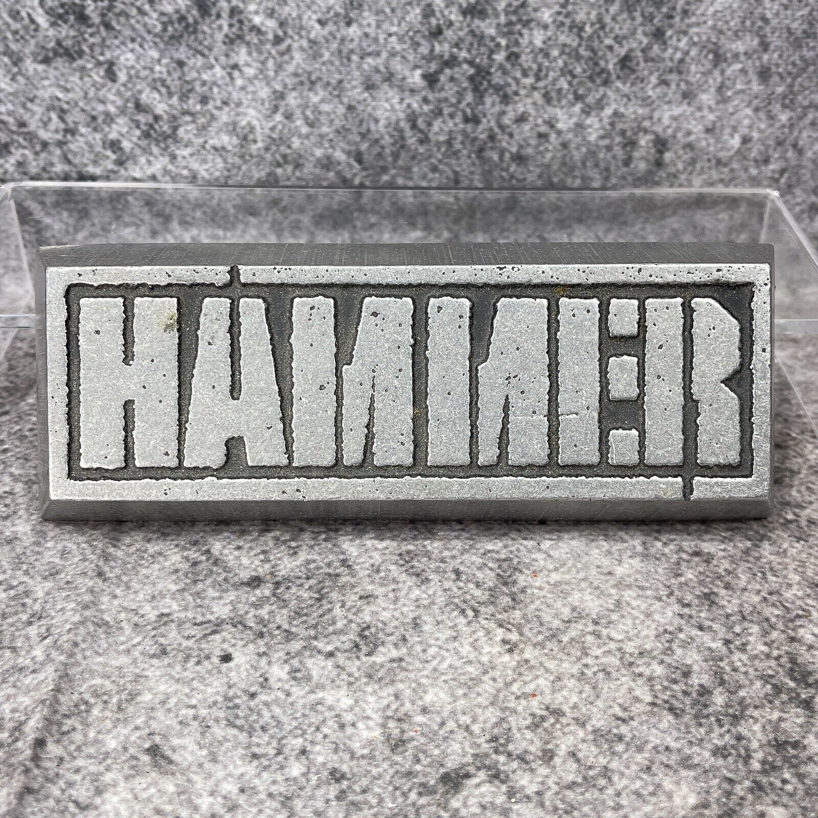 Rare Vintage Promotional Metal Paperweight MC HAMMER The Funky Headhunter 1994