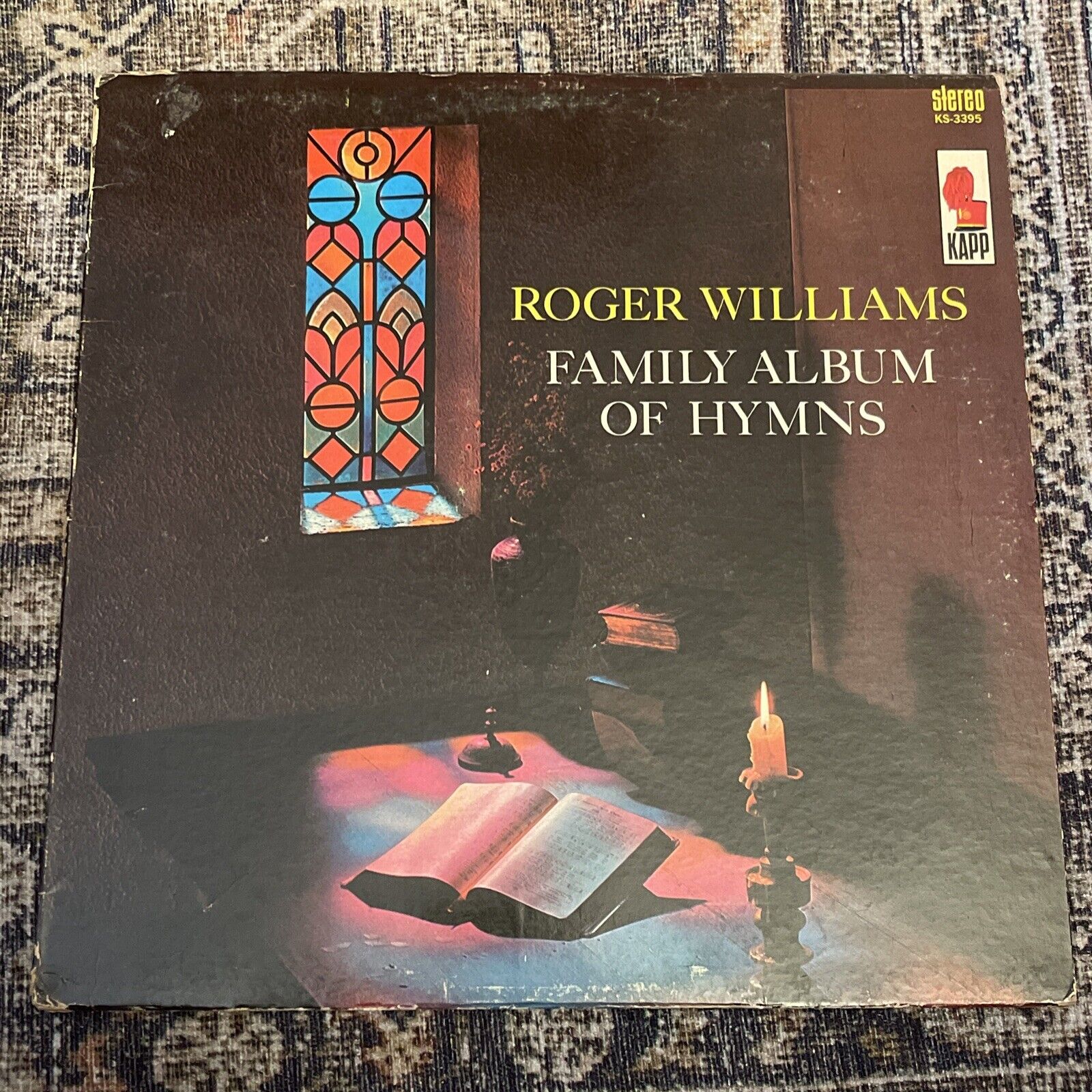 Roger Williams Family Album Of Hymns Vinyl LP Album 1964  Kapp Records Ks3395
