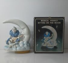 Vintage Moon Music Box Emson Taiwan Porcelain New In Box picture