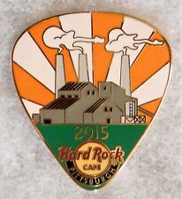 HARD ROCK CAFE PITTSBURGH OLD GRAY STEEL MILL BUILDINGS GUITAR PICK PIN # 85385 picture