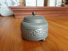 Vintage Metal Music Box Powder Puff - plays This Is My Lucky Day - WORKS picture