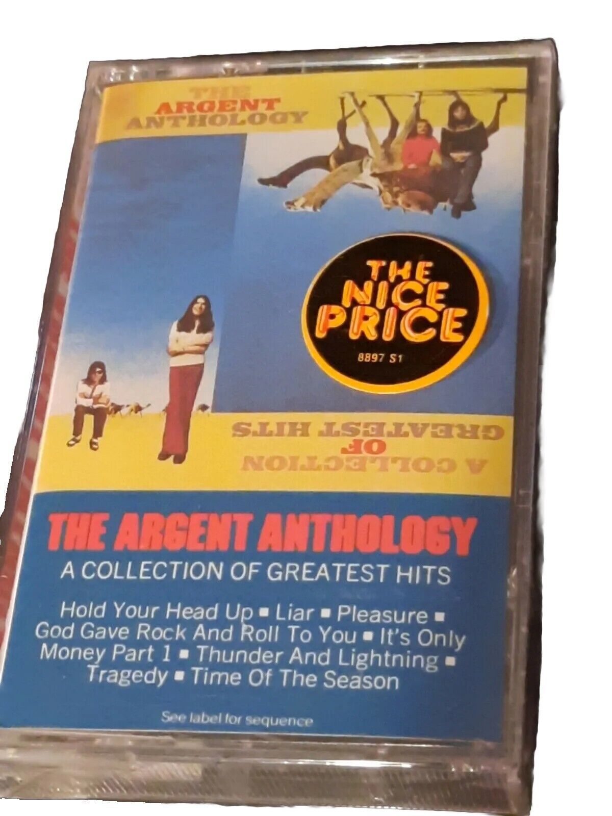 New, The Argent Anthology Greatest Hits 1976 EPIC, Vintage, Sealed Cassette Tape