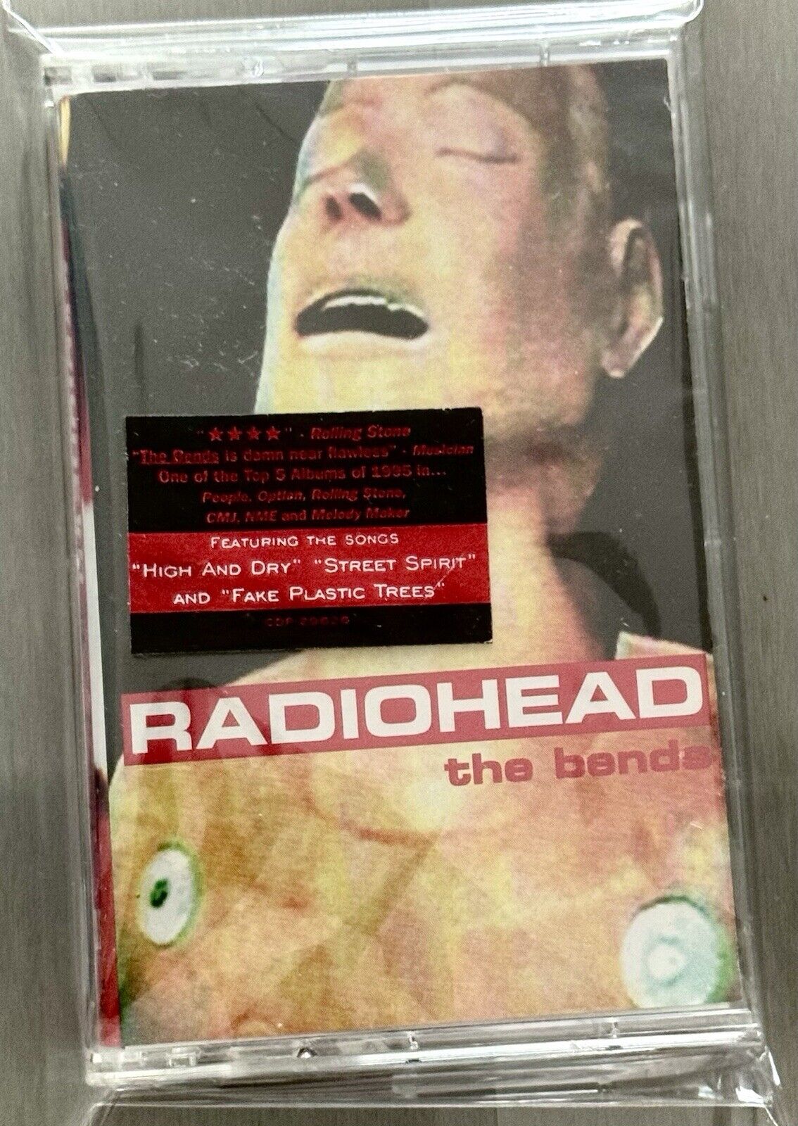 RADIOHEAD THE BENDS Cassette ©1995 CAPITOL EMI (like IGS) OOP NOS HYPE RARE
