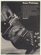 1970 Fender Guitar Easy Pickings Photo Print Ad picture