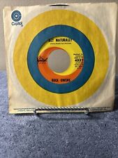 BUCK OWENS ACT NATURALLY/OVER AND OVER AGAIN CAPITOL RECORDS VINYL 45 55-111 picture