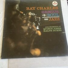 RAY CHARLES GENIUS + SOUL = JAZZ ORIGINAL VINYL LP: EX JACKET: VG+ picture