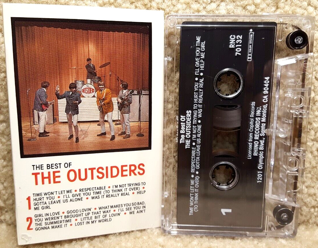 Vintage 1986 Cassette Tape The Best Of The Outsiders Rhino Records