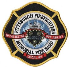 Pittsburgh, PA Pipes & Drums Pipe Band NEW Fire Patch Emerald Society Irish  picture