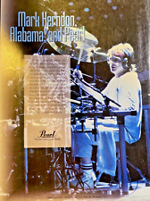 1992 Vintage Magazine Advertisement Pearl Drums Mark Herndon Alabama picture