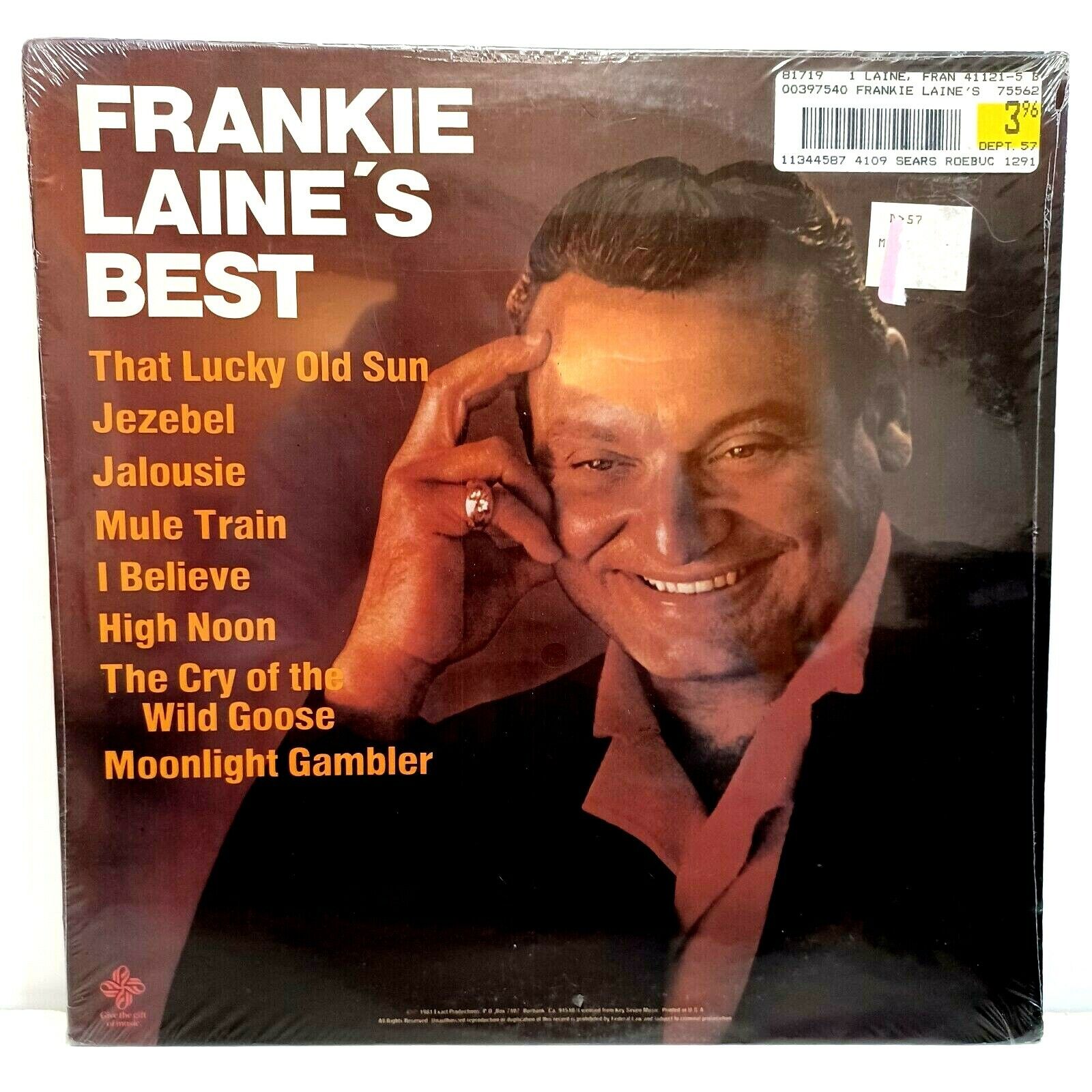 Frankie Laine - Frankie Lane's Best LP - Exact Productions EX-242 NEW Sealed