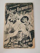 Vintage 1950 Hohner Harmonica Story Booklet Music Songs Cowboy Western Illustr. picture