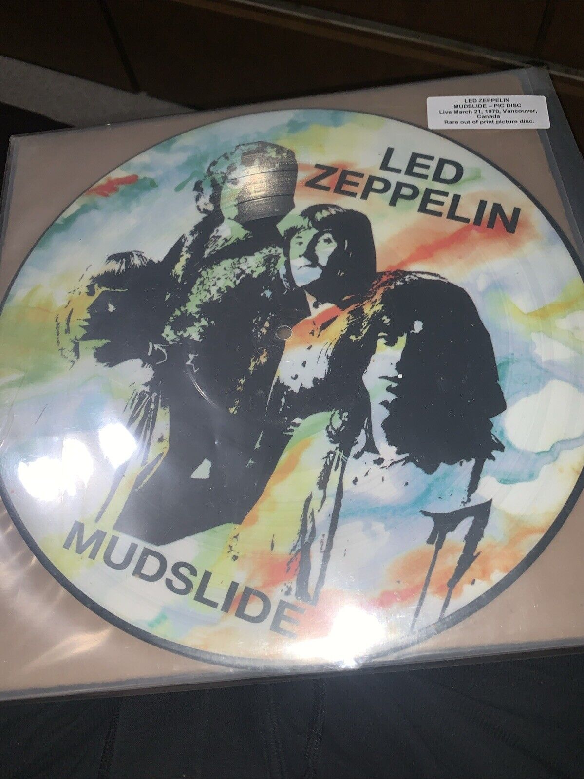Led Zeppelin Mudslide – Pic Disc Live March 21, 1970 Vancouver Rare out of print