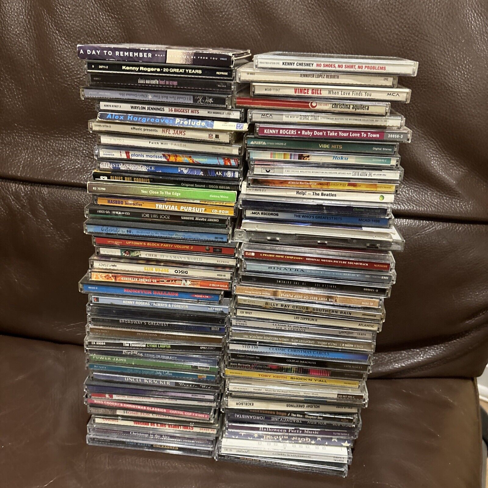 Lot Of  50+ CDS / ROCK / METAL / POP/ JAZZ/ - Mixed Lot Most Complete / Cases