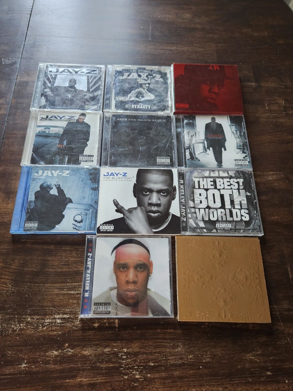 Lot Of 11 Jay-Z CDs Blueprint Black R Kelly Kingdom Come Gold MORE+