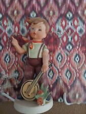Figurine Boy Playing Banjo Vintage Tall Figure  picture