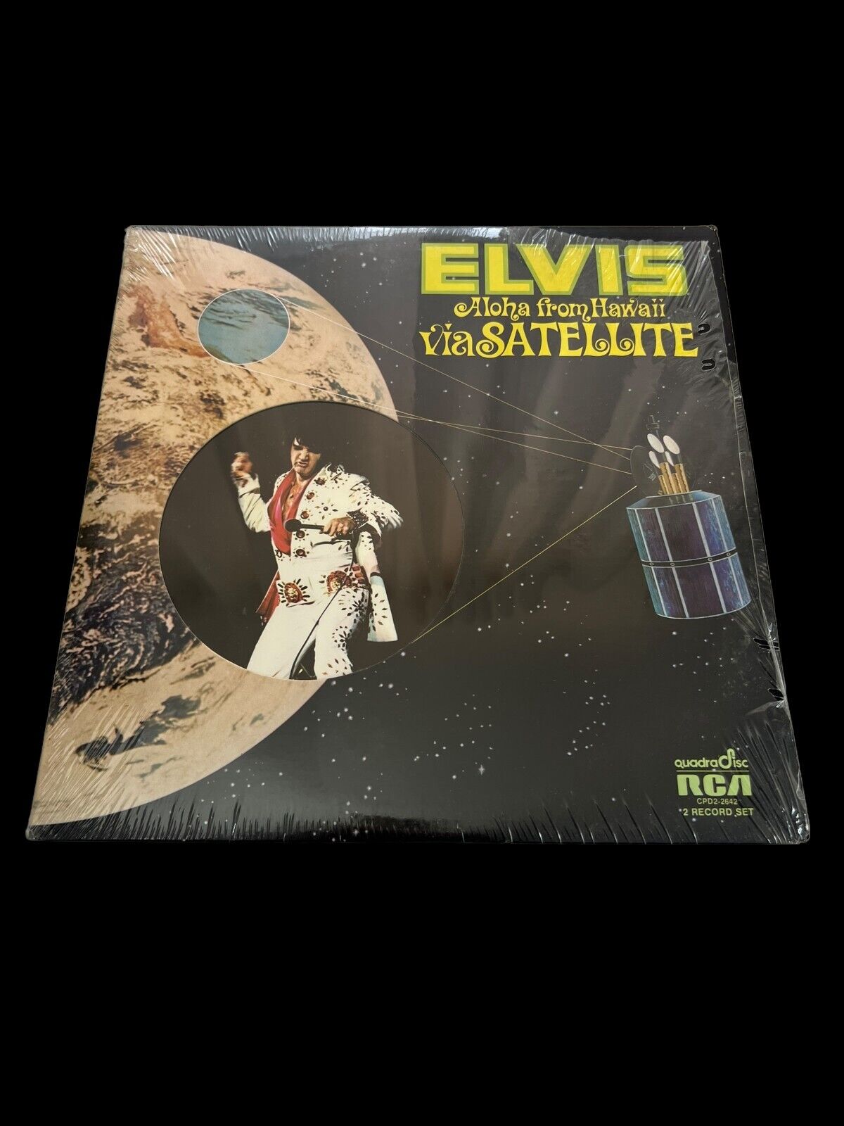SEALED, Elvis Presley ‎– Aloha From Hawaii Via Satellite, Promo Stamp, US, 1975