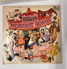Walt Disney Disney's Merriest Songs OST LP Disneyland Mono VG picture