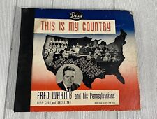 “This Is My Country” Fred Waring And His Pennsylvanians 4 Album Book Only 3 picture