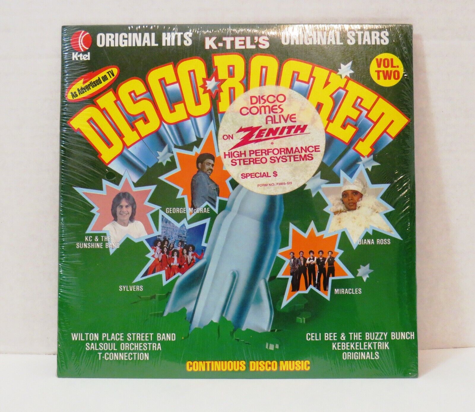 New/Factory Sealed Vintage 1978 K-tel Disco Rocket Vol.Two Record Album TU 2572