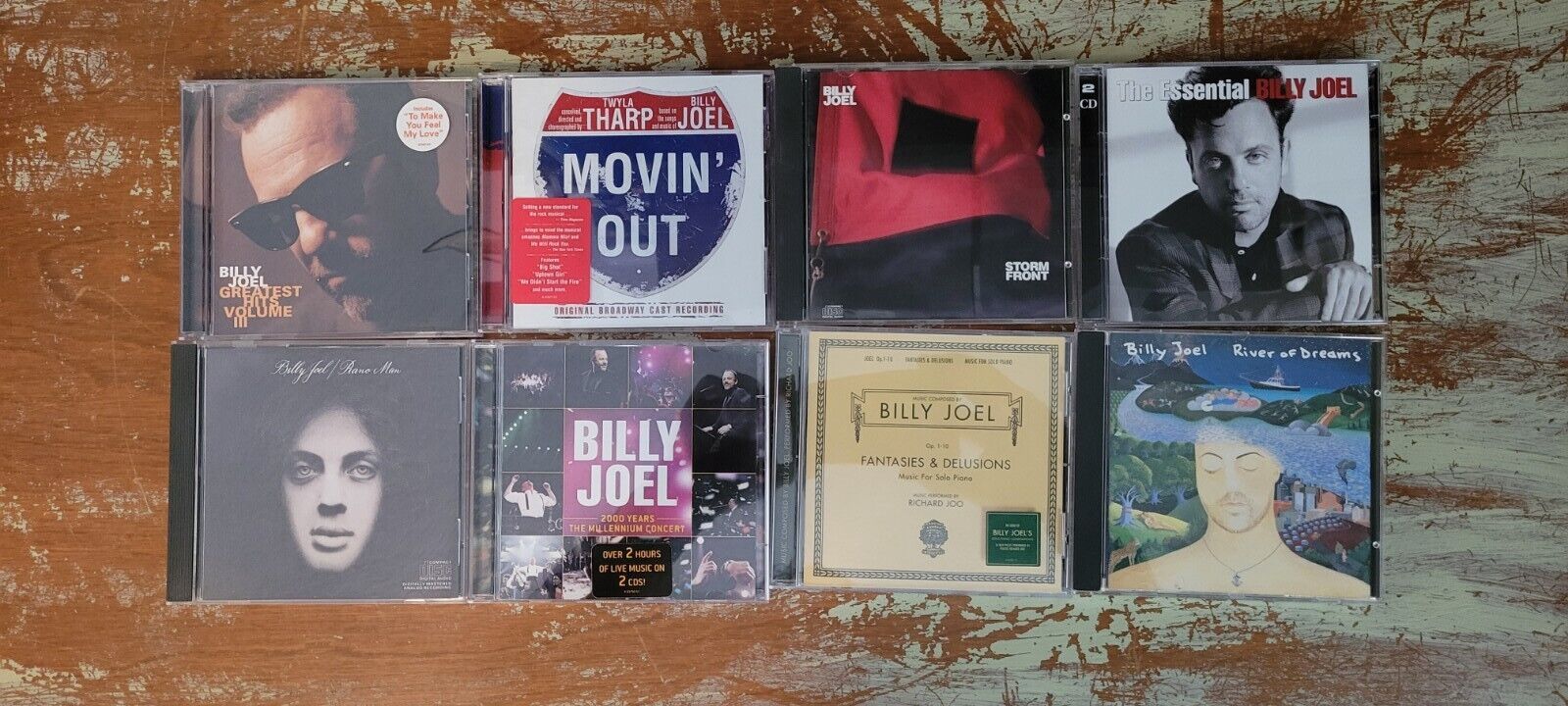 Lot of (8) Billy Joel CDs Millenium Concert, Piano Man, Movin Out, and more...